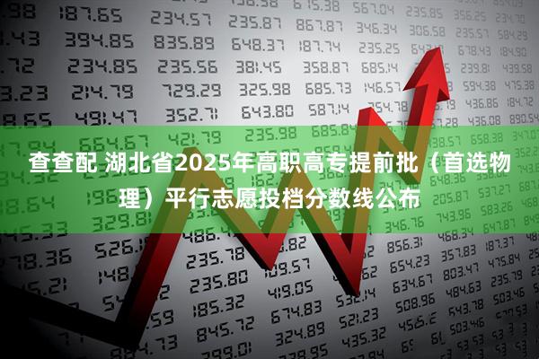 查查配 湖北省2025年高职高专提前批（首选物理）平行志愿投档分数线公布